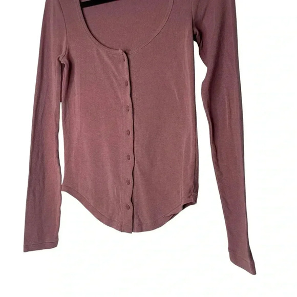 Aritzia Wilfred Free ‘Effie’  Long-sleeve Button Down Cardigan Top Size Small - Picture 5 of 12